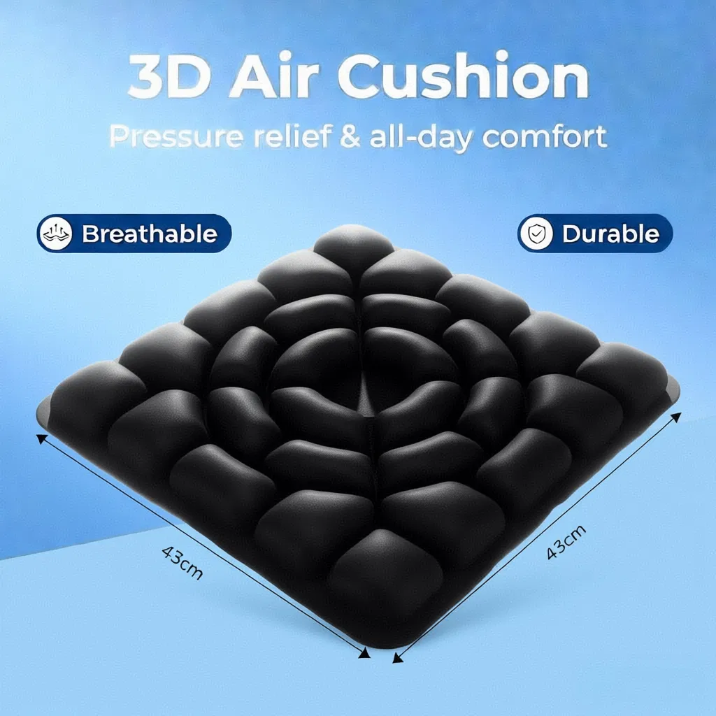 Ergonomic Air Cushion Support for Maximum Message in Wheelchairs