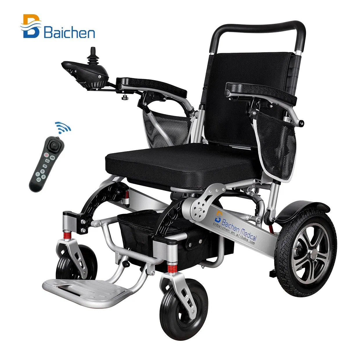 2024 Baichen Ea-8000 Folding Wheelchair Electric Aluminum Lightweight Power Wheel Chair