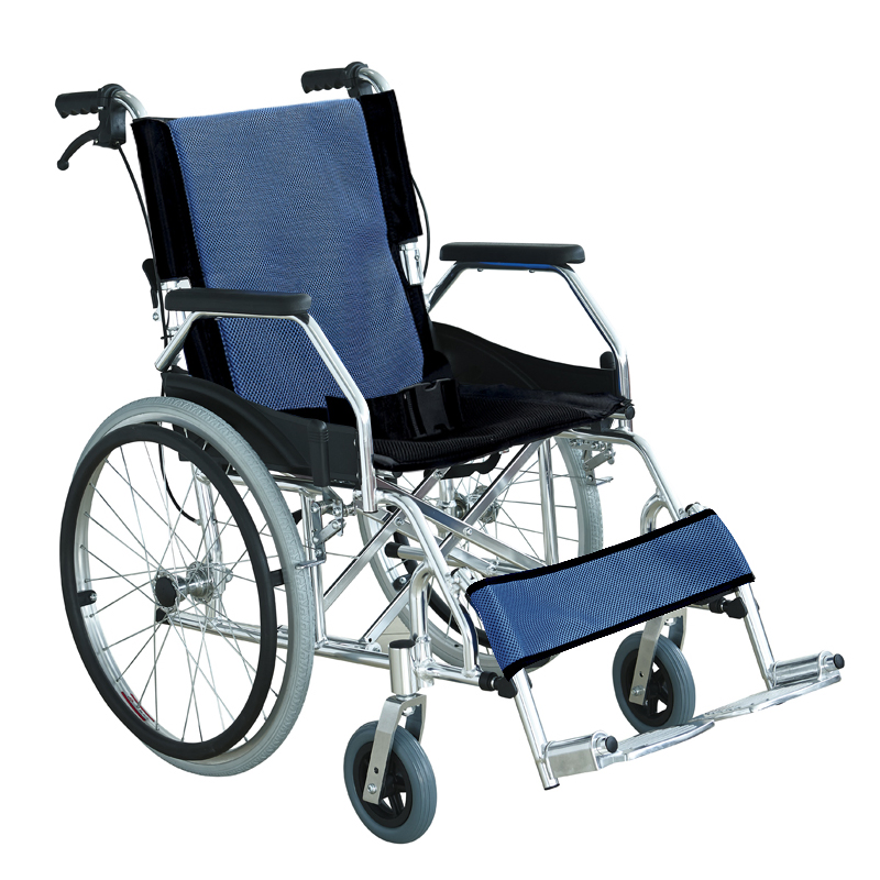 Hospital Outdoor Anti-Bacterial Foldable Aluminum Wheelchair