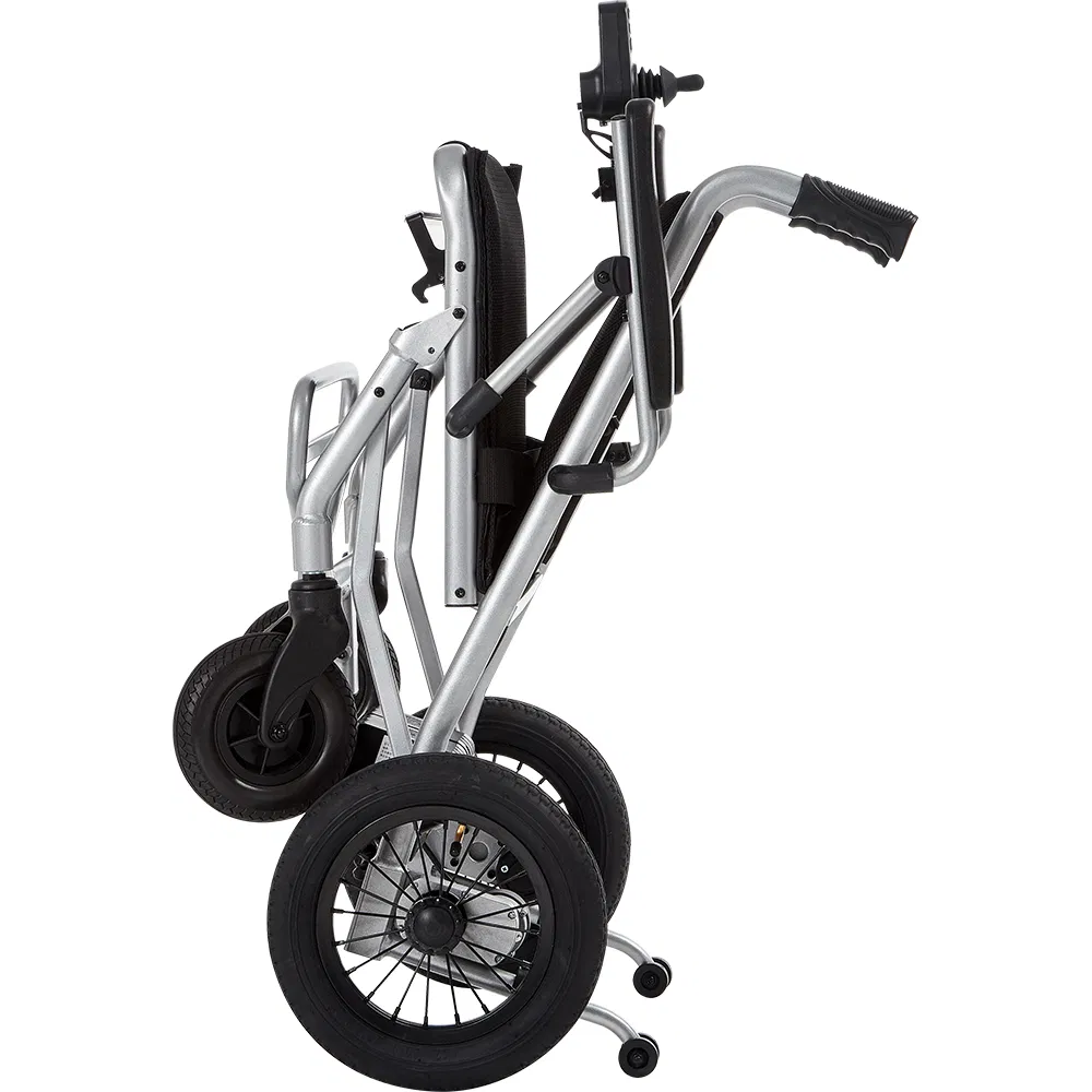 World Lightest Electric Mobility Scooter Removable Lithium Battery Powered Wheelchair in Disabilities Folding Portable