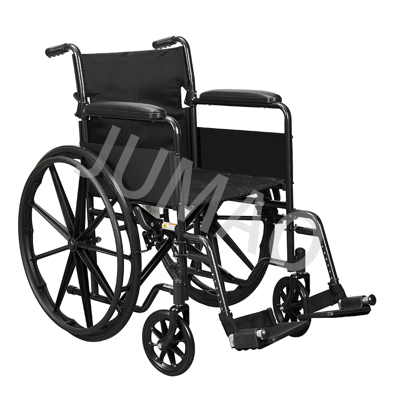 K1 Manual Wheelchair for Bariatric Users with Sturdy 24'' Rear Wheels