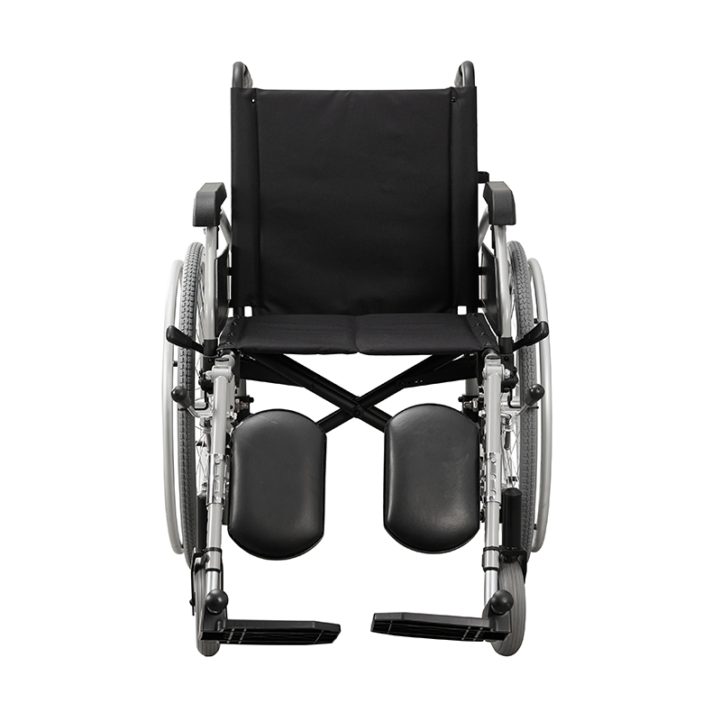 Lightweight Aluminum Manual Wheelchair for Seniors with Steel Cross Bar