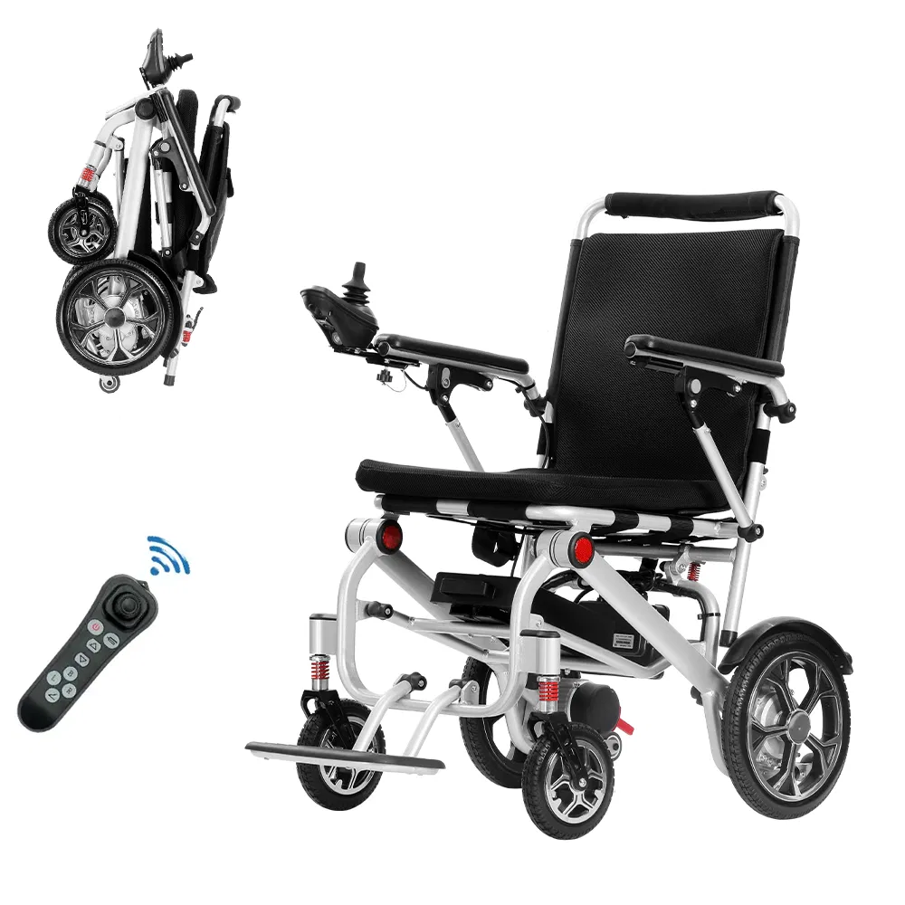 Cheap Price CE Approved Aluminum Alloy Outdoor Portable Lightweight Power Folding Electric Wheelchair