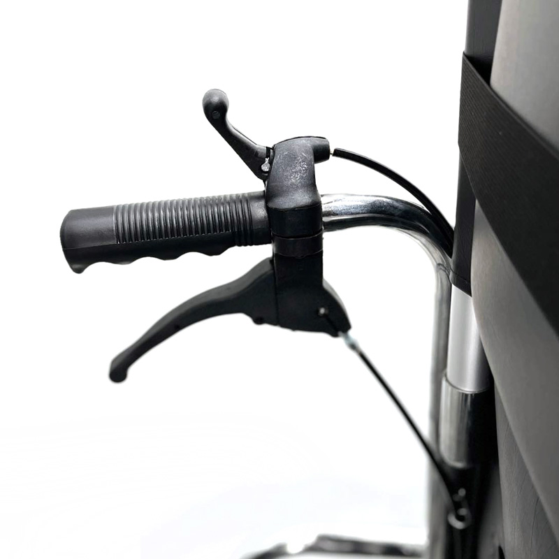 High Back Reclining Steel Commode Wheelchair, Detachable Armrest, Detachable Elevating Legrest