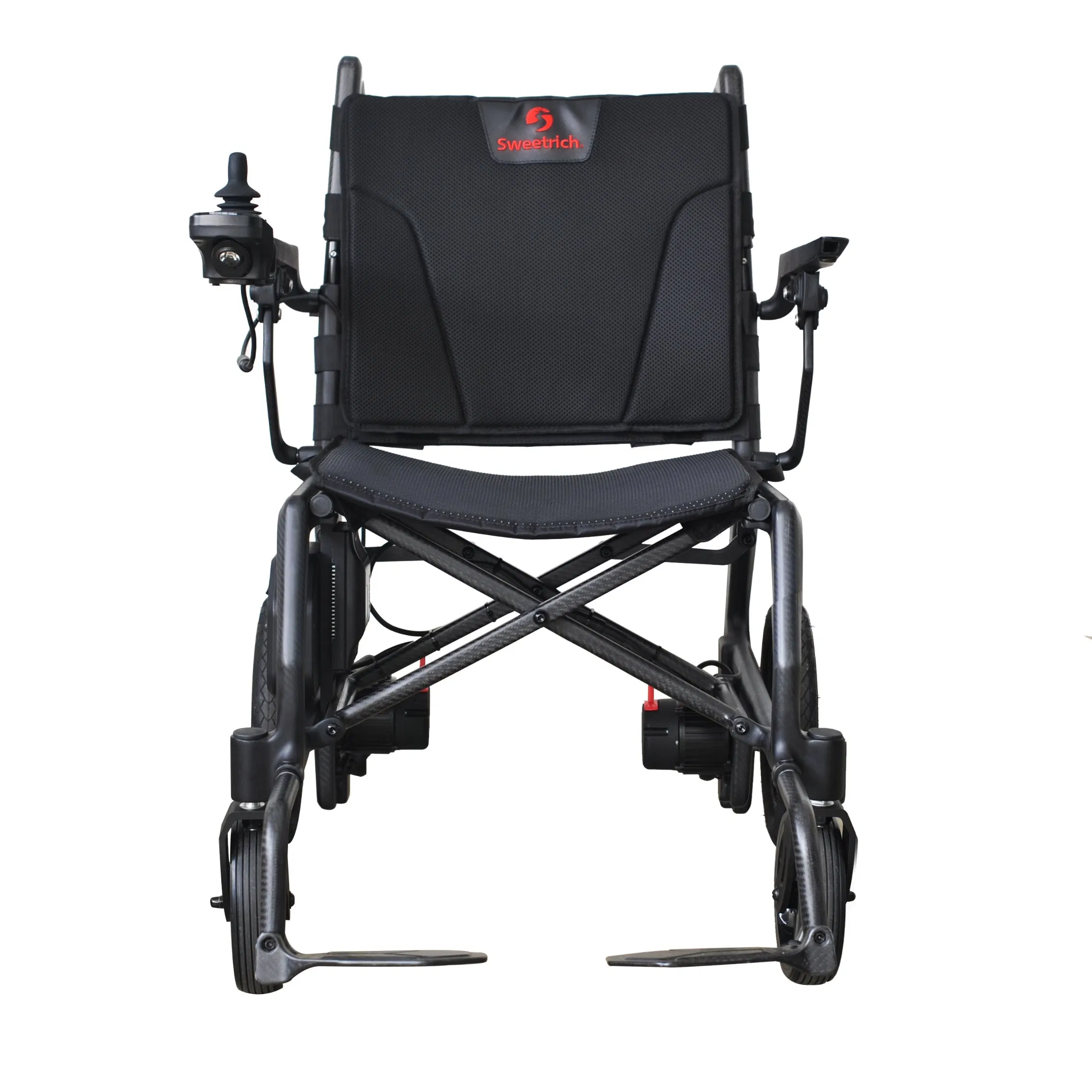 Ultra Light Outdoor Medical Care Carbon Fiber Air Plane Leisure All Terrain Traveling Folding Lightweight Portable Disabled Electric Wheelchair
