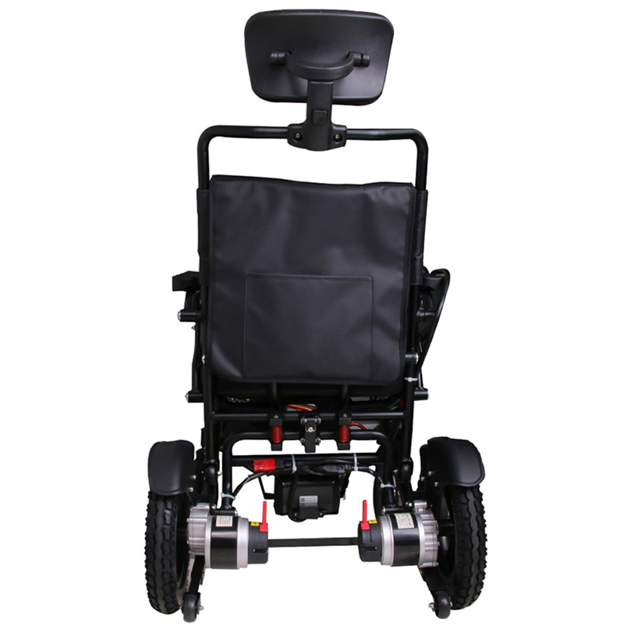 Compact All-Terrain 12" Rear Wheel Shock-Absorbing Mobility Electric Wheelchair
