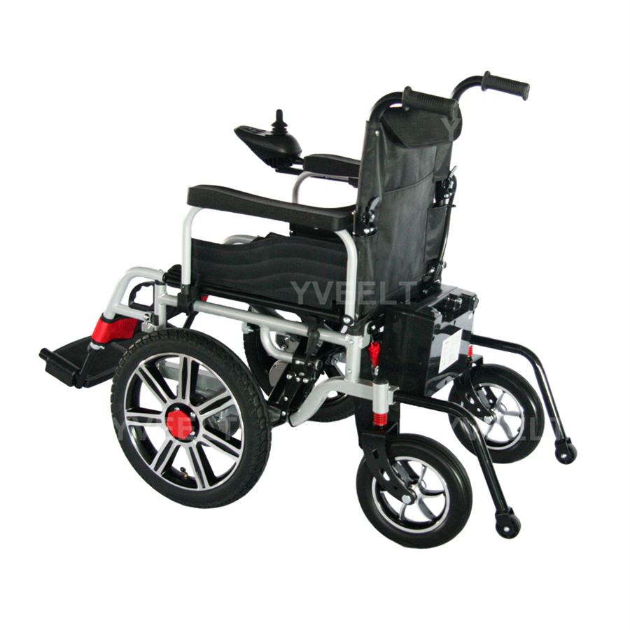 New Collection Transport Chair Hospital Electric Wheelchair with Swing Away Footrests for Comfort