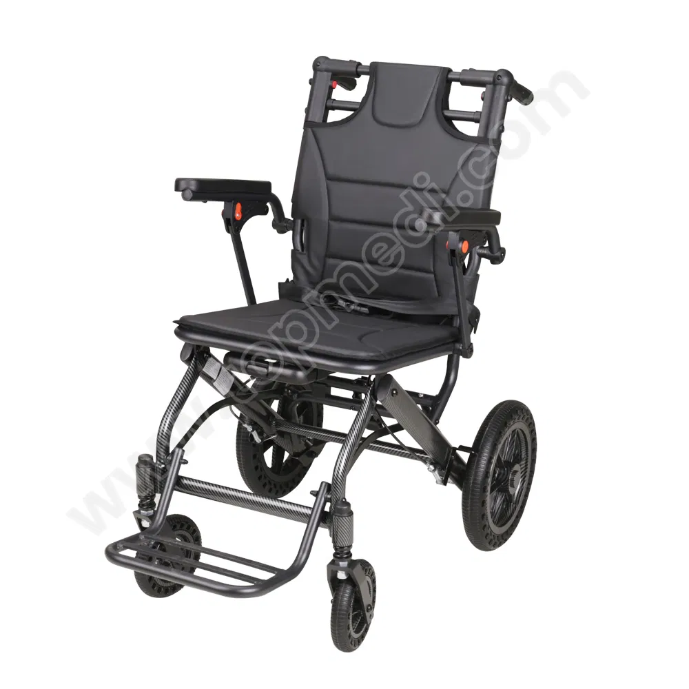 Travel Airplane Transport Aluminum Folding Lightweight Transfer Manual Wheelchair