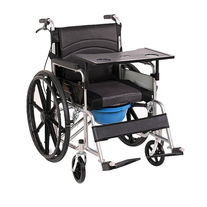 Folding Aluminum Alloy Transport Wheel Chair Lightweight Manual Wheelchair