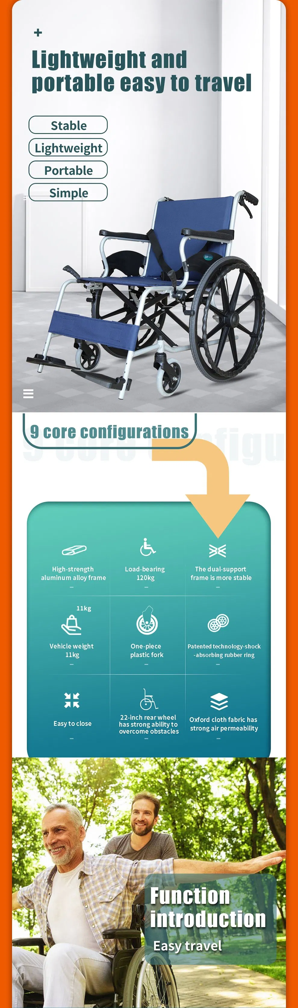Adult Manual Standing Wheelchair