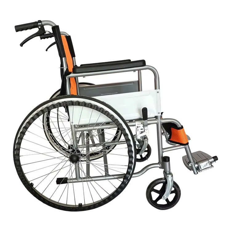 Custom Logo Accept Lightweight Aluminum Folding Wheelchair for Seniors