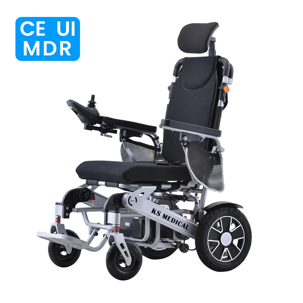 Ksm-606ar Folding Power Chairs for Disabledr Automatic Electric Reclining Wheelchair Fold Wheel Chair