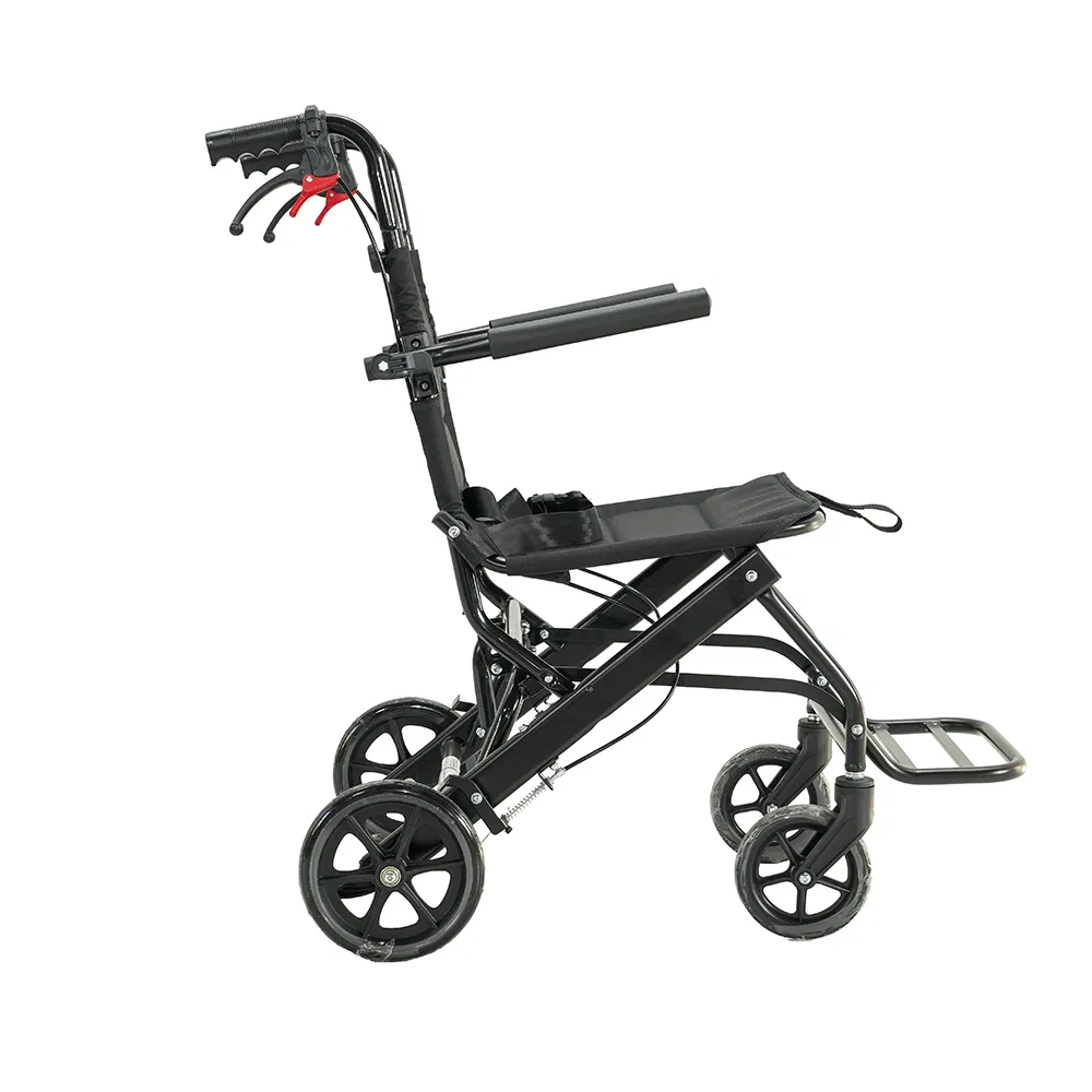Aviation Aluminum Traveling Wheelchair Safe Transfers Indoors &amp; Outdoors