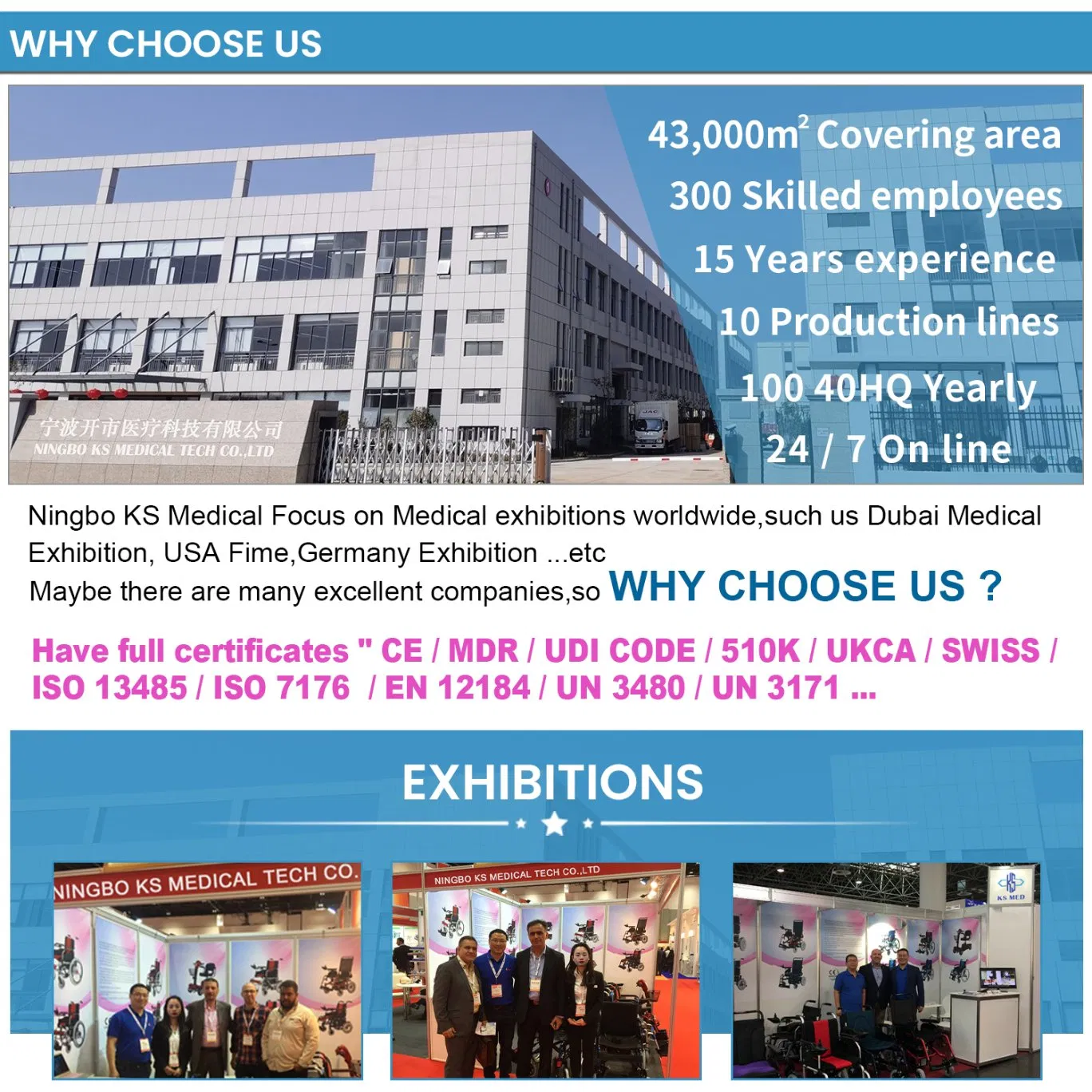 Ksm-507p Portable Carbon Fiber Electric Wheelchair 500watts Brushless Motor Foldable Ultraweight Travel Wheelchair