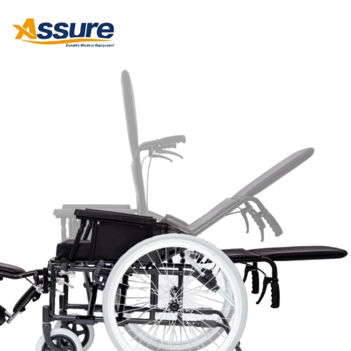 China High Quality Multi-Width Reclining Wheelchair Reinforced Frame Support