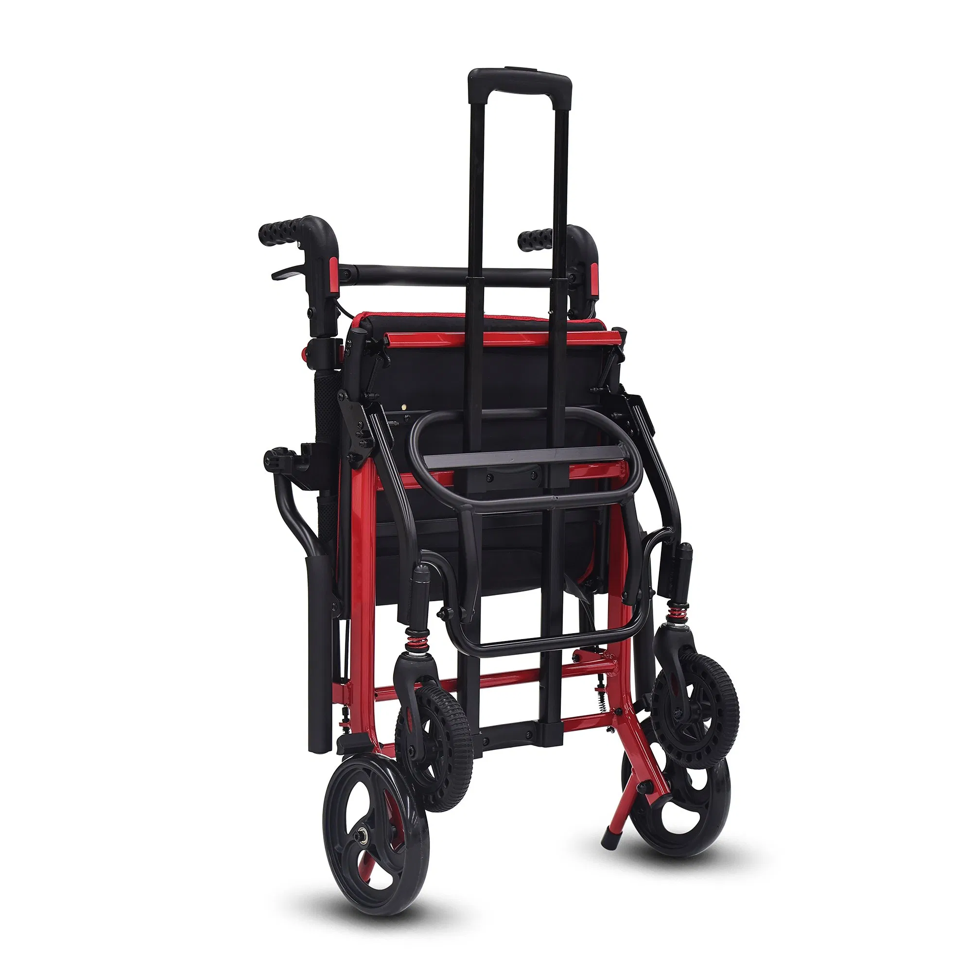 Foldable Wheel Chair with Soft Cushion Seat for Effortless Transport