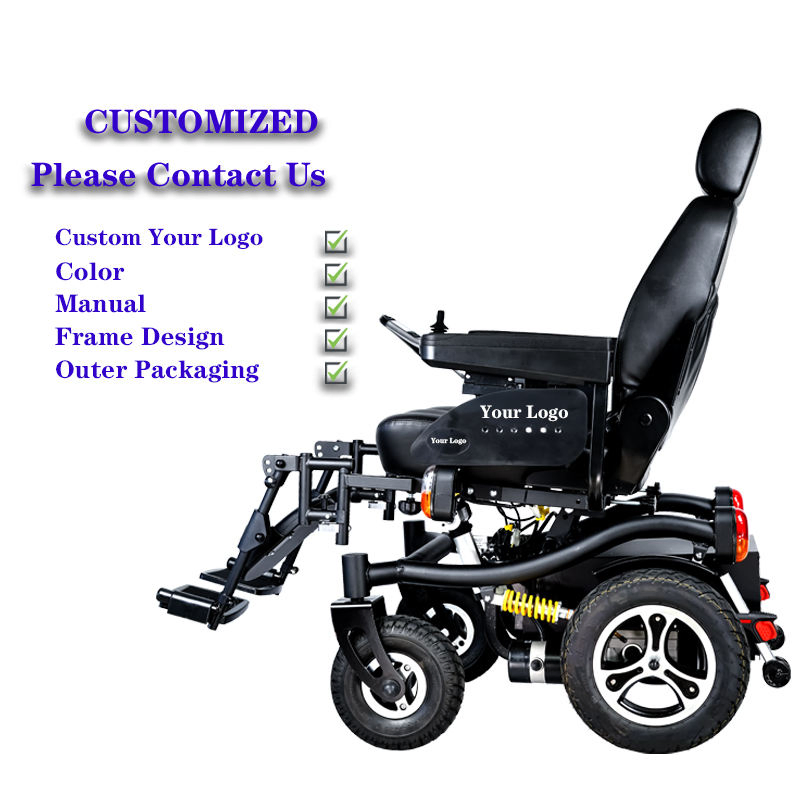 Heavy-Duty Multi-Terrain Electric Wheelchair - Comfortable Seat, Stable Frame, All-Terrain Mobility