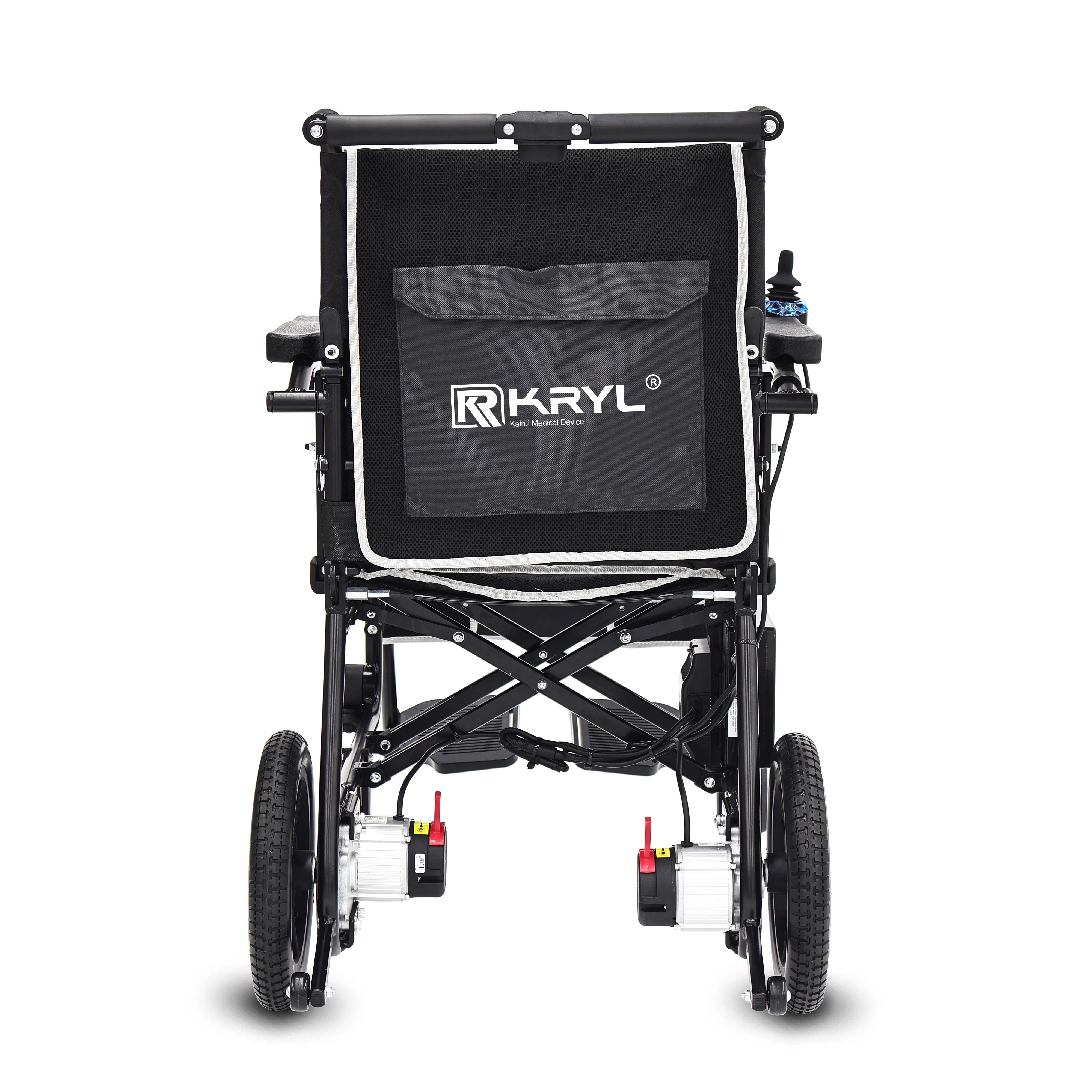 Travel-Friendly Electric Wheelchair with Removable Battery and Compact Features