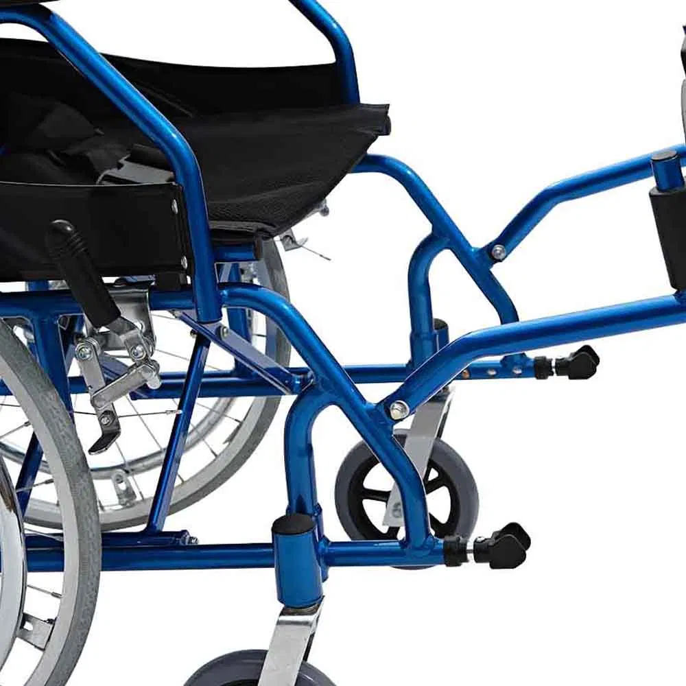 Hospital Outdoor Anti-Bacterial Foldable Aluminum Wheelchair