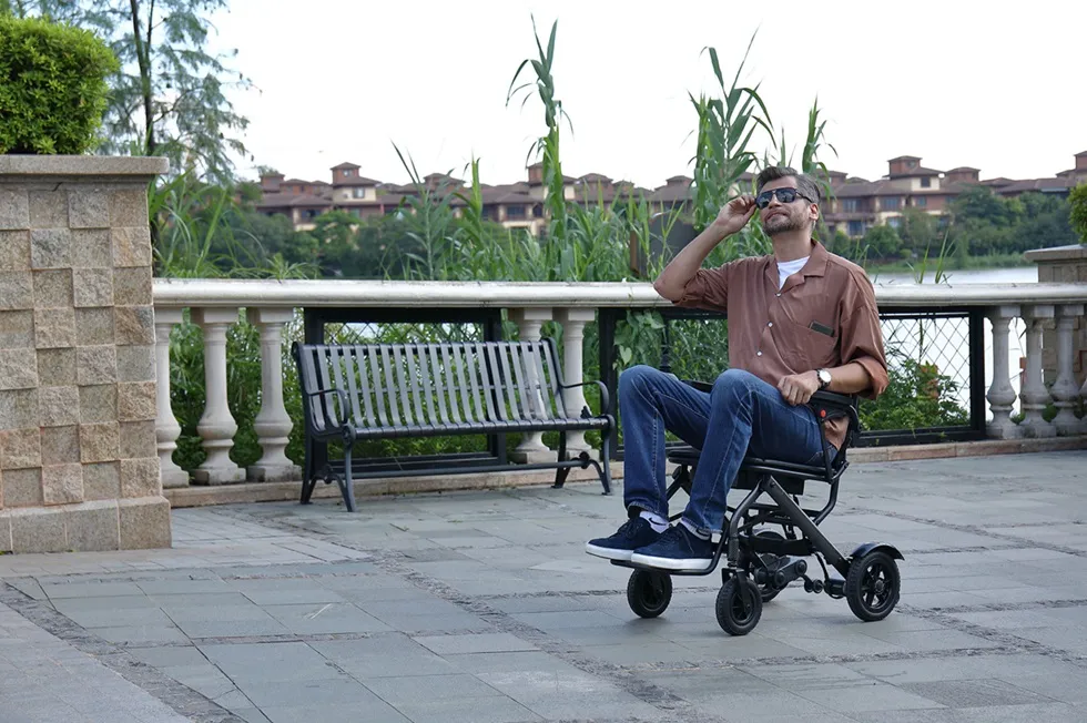 Lithium Battery Aluminum Alloy Electric Wheelchair