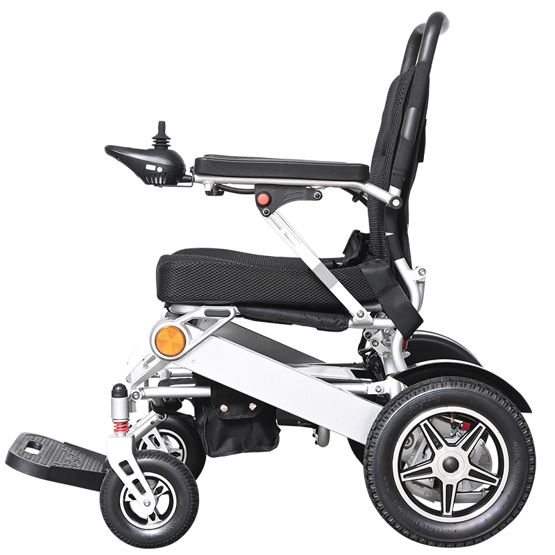 [Pw-6016A] Foldable Electric Powered Active Reclining Wheelchair with Backrest, Brakes and Joystick Control in Aluminum Alloy or Steel as Hospital Furniture