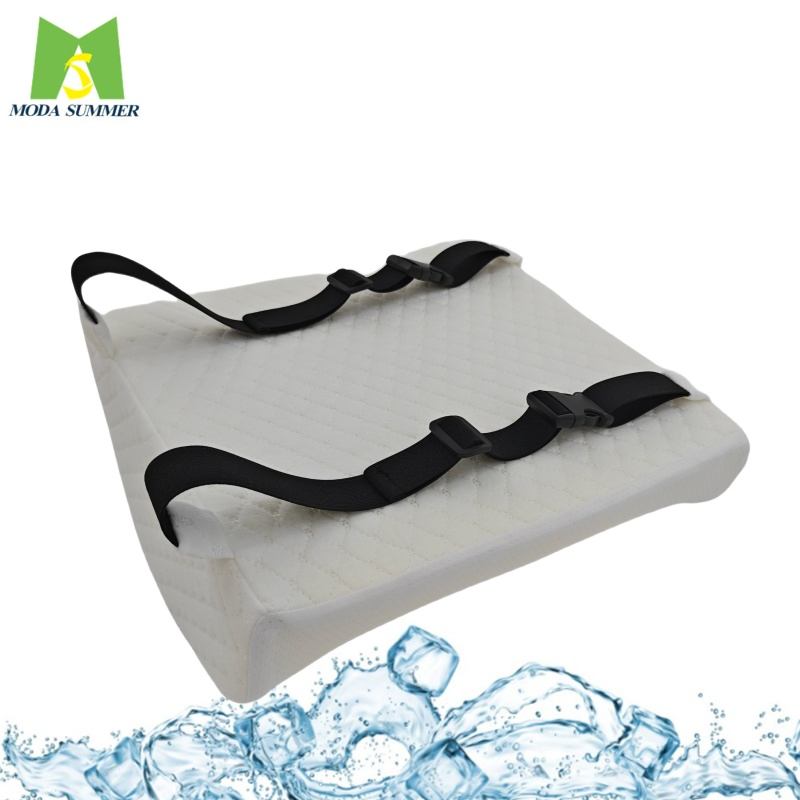 OEM Logo Versatile Gel Memory Foam Waist Pillow &amp; Lumbar Support Cushion for Car Seats Reading &amp; Bed Rest Nursing Camping Airplane Use