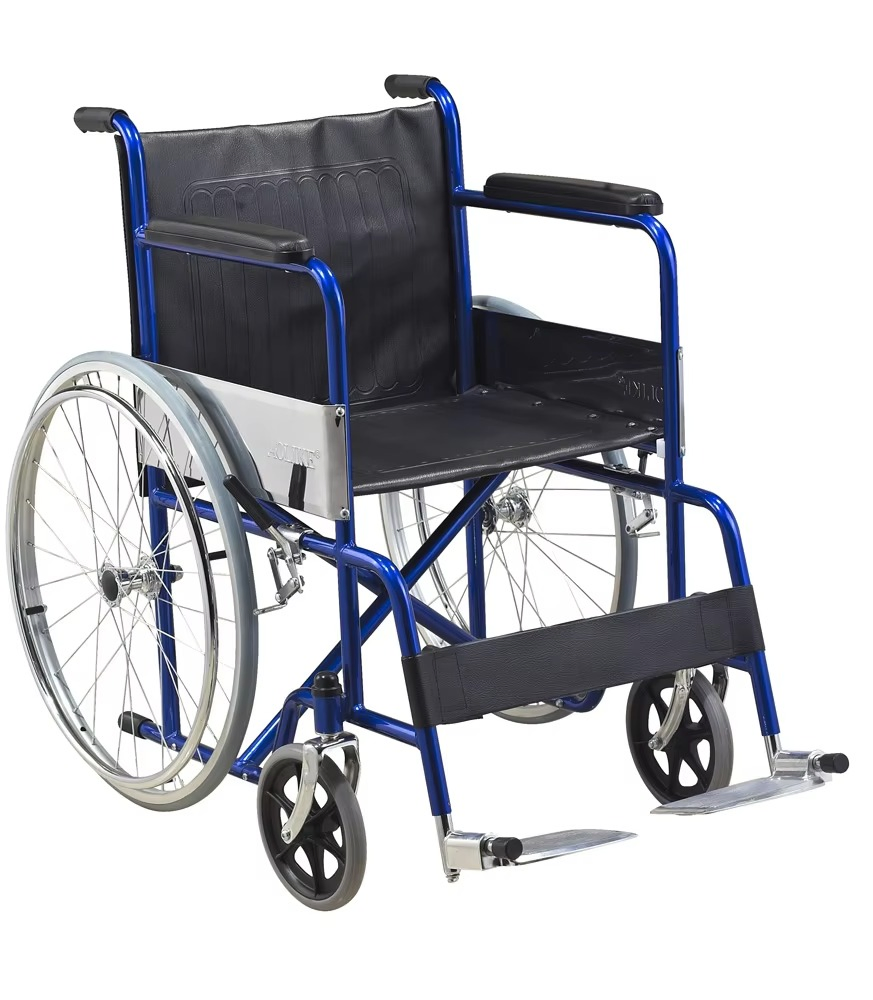 Lightweight Folding Wheelchair with Customized Logo for Easy Transport