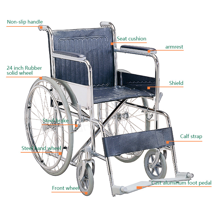 2016 Hot Sale Portable Commode Wheelchair