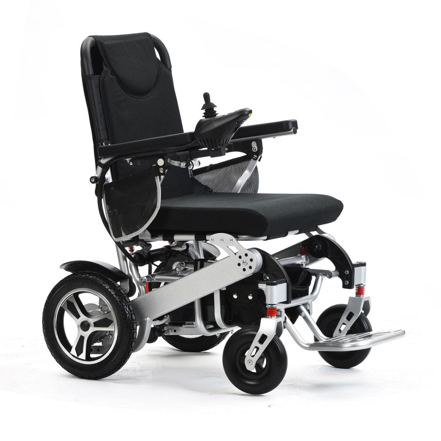Portable Folding Electric Wheelchairs Super Light Full Automatic Reclining Wheelchair