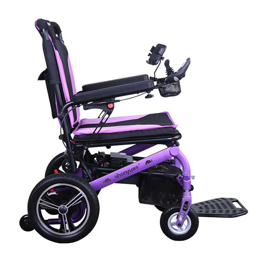 Portable Foldable All-Terrain 24V 10ah Lithium Battery Compact Electric Wheelchair