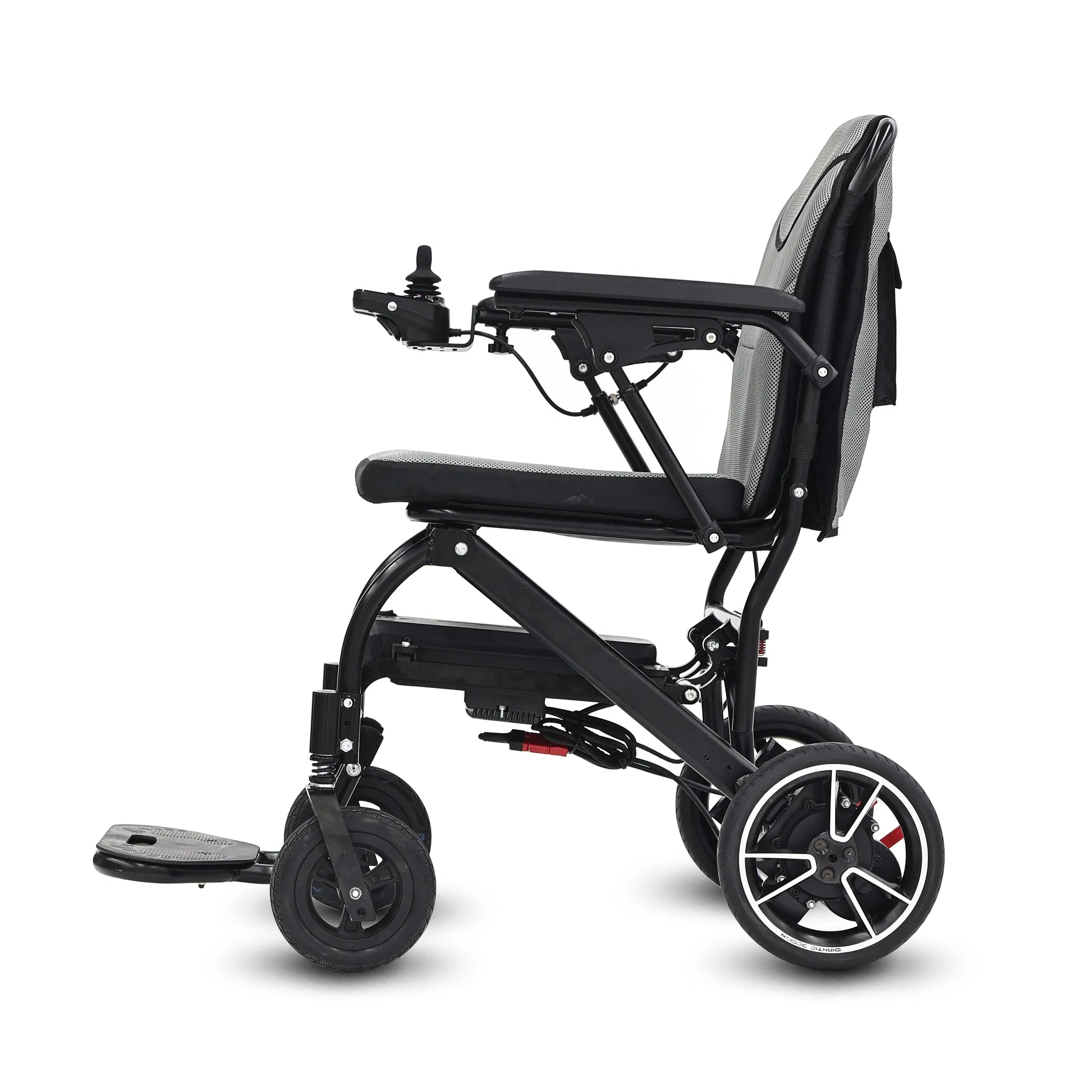 Durable Aluminum Wheelchair with Compact Folding Design for Easy Transport