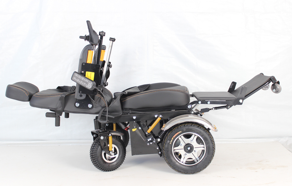 Manufacturer Price Front Wheel Drive Luxury Reclining Electric Standing Wheelchair