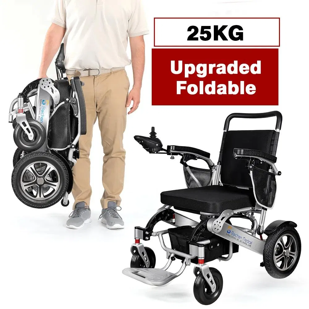 2024 Baichen Ea-8000 Folding Wheelchair Electric Aluminum Lightweight Power Wheel Chair