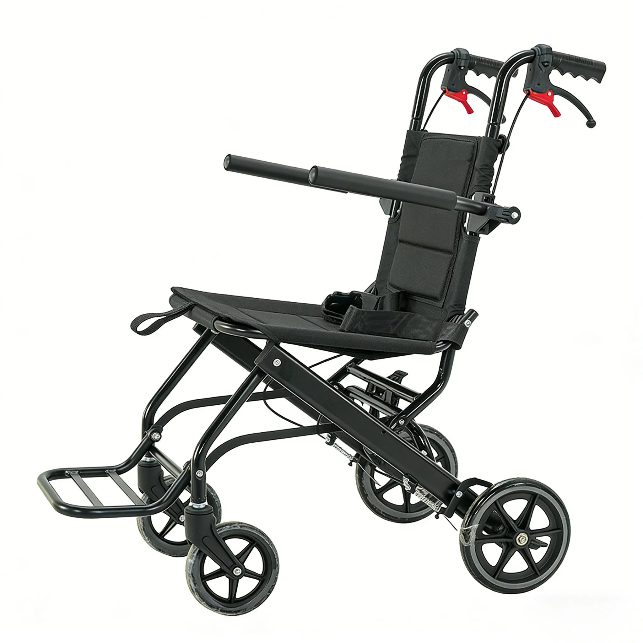 Aluminum Frame Best Travel Wheelchair for Adults Load up to 110kg