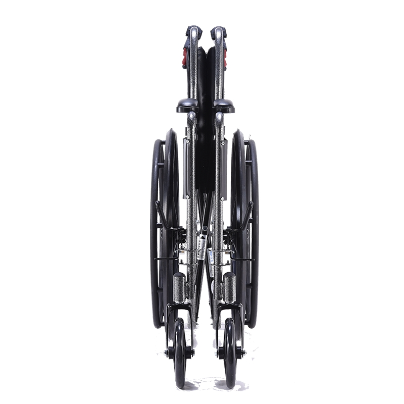 Steel Commode Wheelchair with Integrated Toilet &amp; Adjustable Table for Elderly/Disabled Home Care