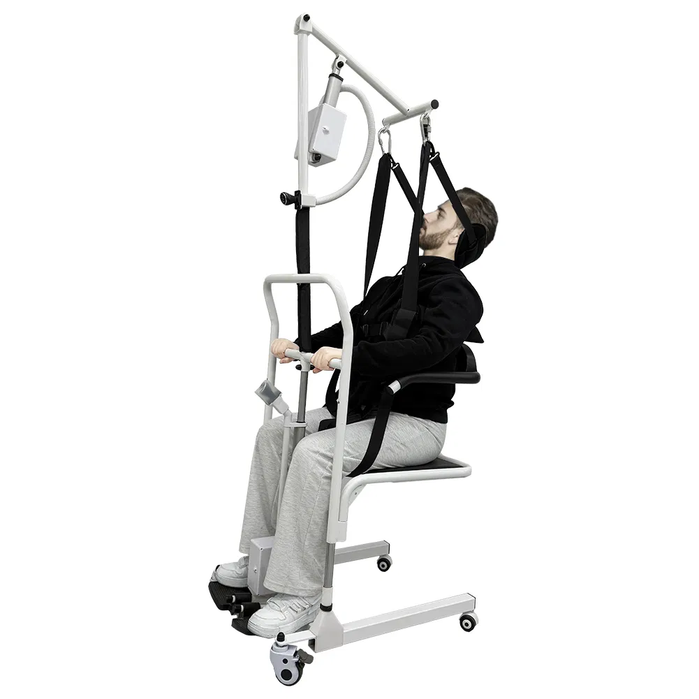 Elderly Portable Transfer Lift Wheelchair Nursing Chair Lift Sling with Commode