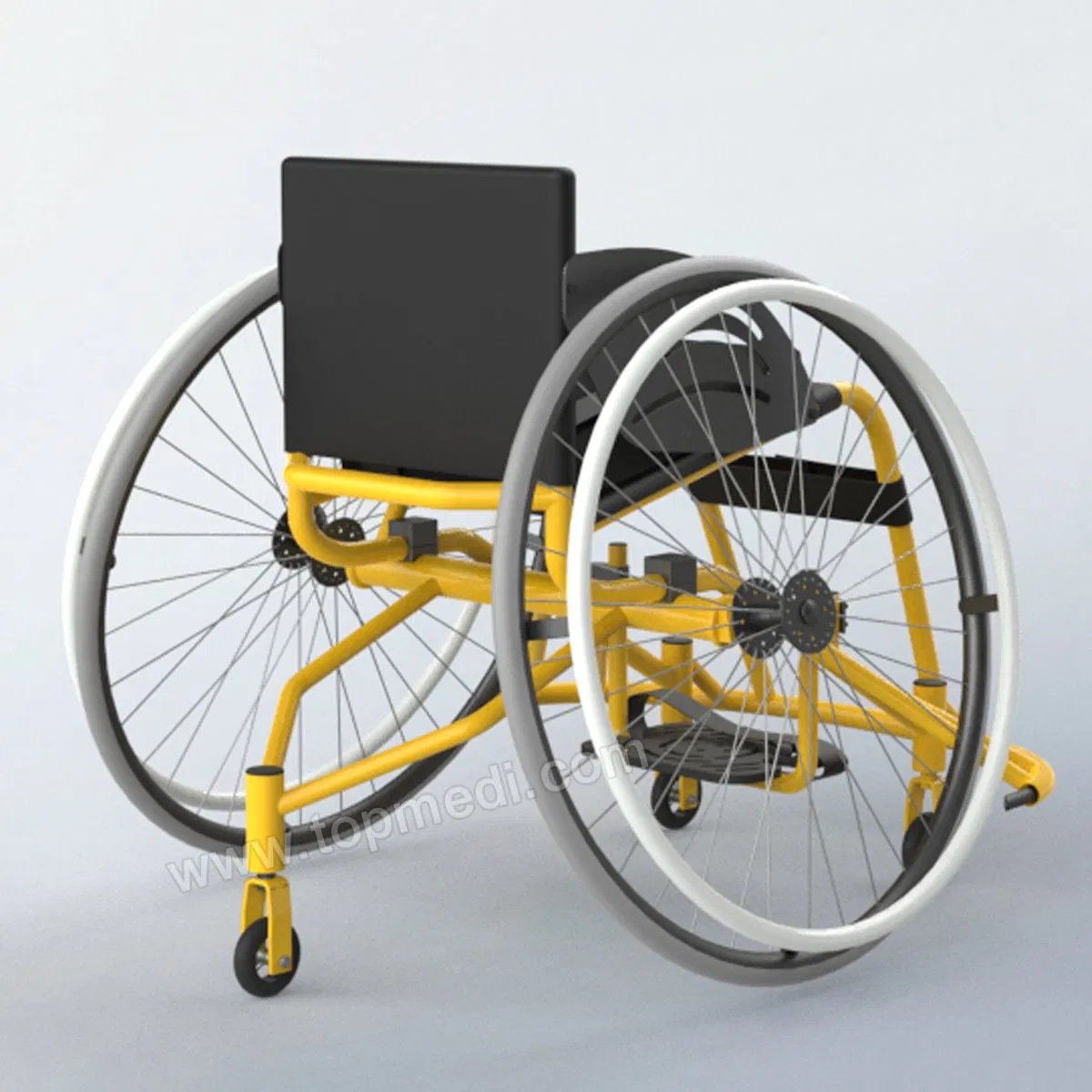 Easily Operated Handcycle Sport Basketball Forward Wheelchair