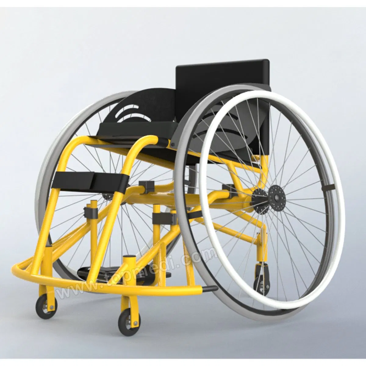 Easily Operated Handcycle Sport Basketball Forward Wheelchair