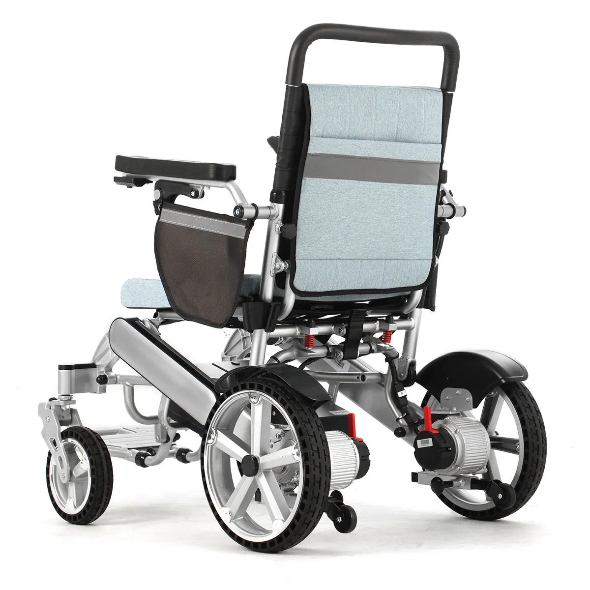 Baichen Luxury Aluminum All Terrain off Road Foldable Portable Travel Remote Control Disabled Electric Wheelchair for Adults