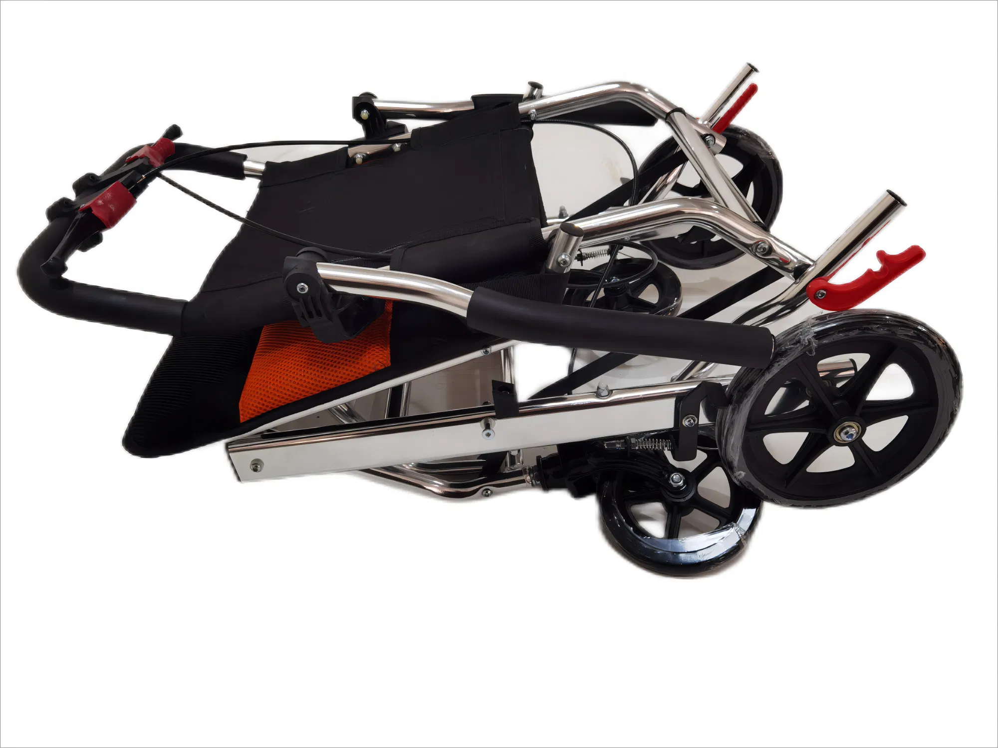 Custom Logo Accept Lightweight Aluminum Folding Wheelchair for Seniors