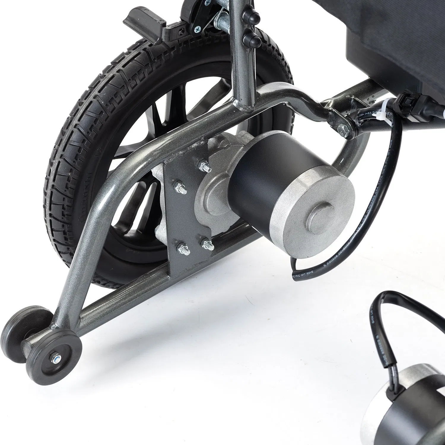 250W*2 Brushed Motor Carbon Steel Lightweight Folding Electric Wheelchairs
