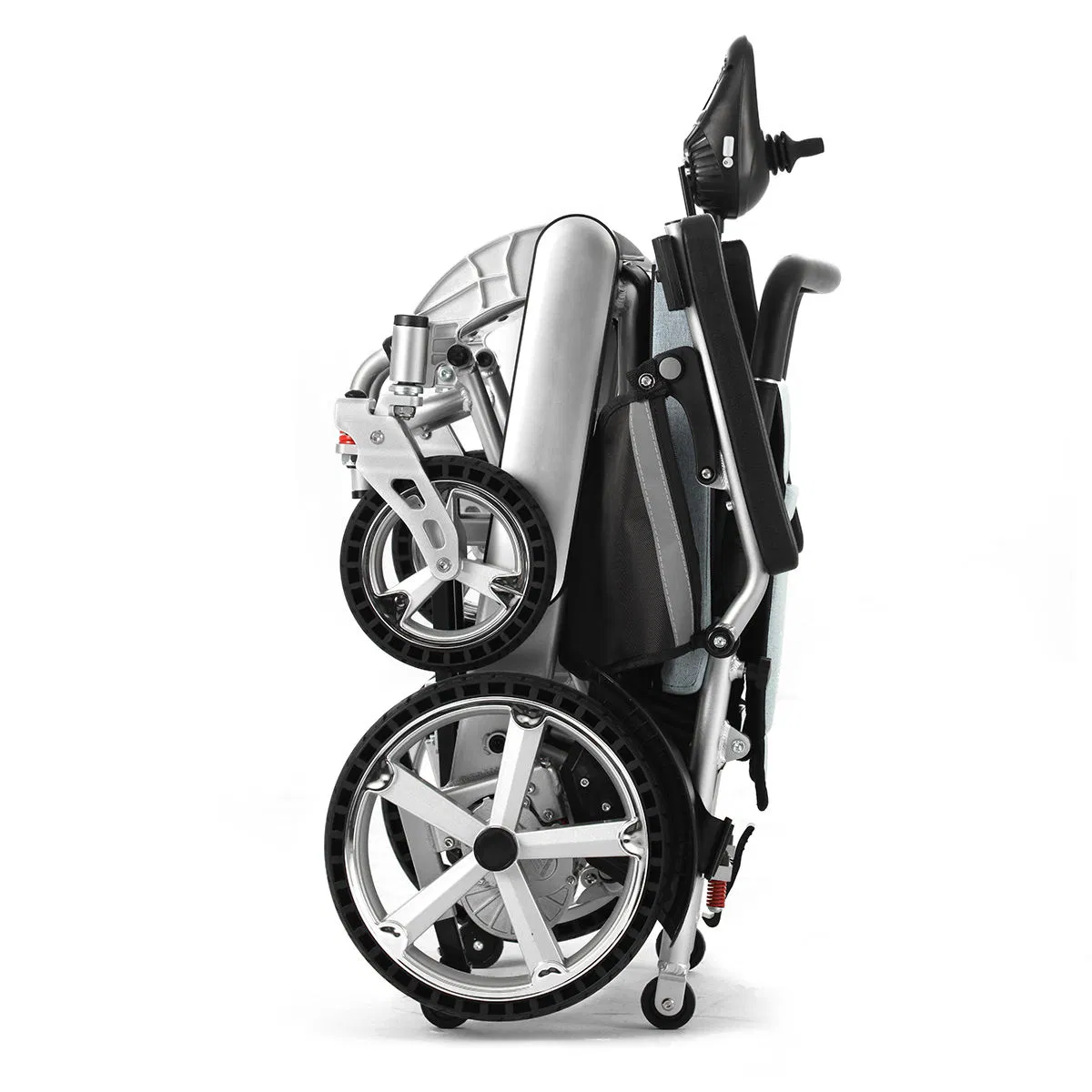 Baichen Luxury Aluminum All Terrain off Road Foldable Portable Travel Remote Control Disabled Electric Wheelchair for Adults