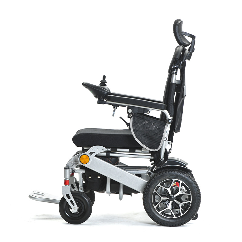 All Terrain Lightweight Motorized Wheelchair Foldable Cheap Electric Wheelchair for Adults