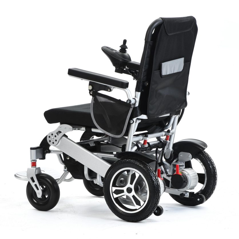 Portable Folding Electric Wheelchairs Super Light Full Automatic Reclining Wheelchair
