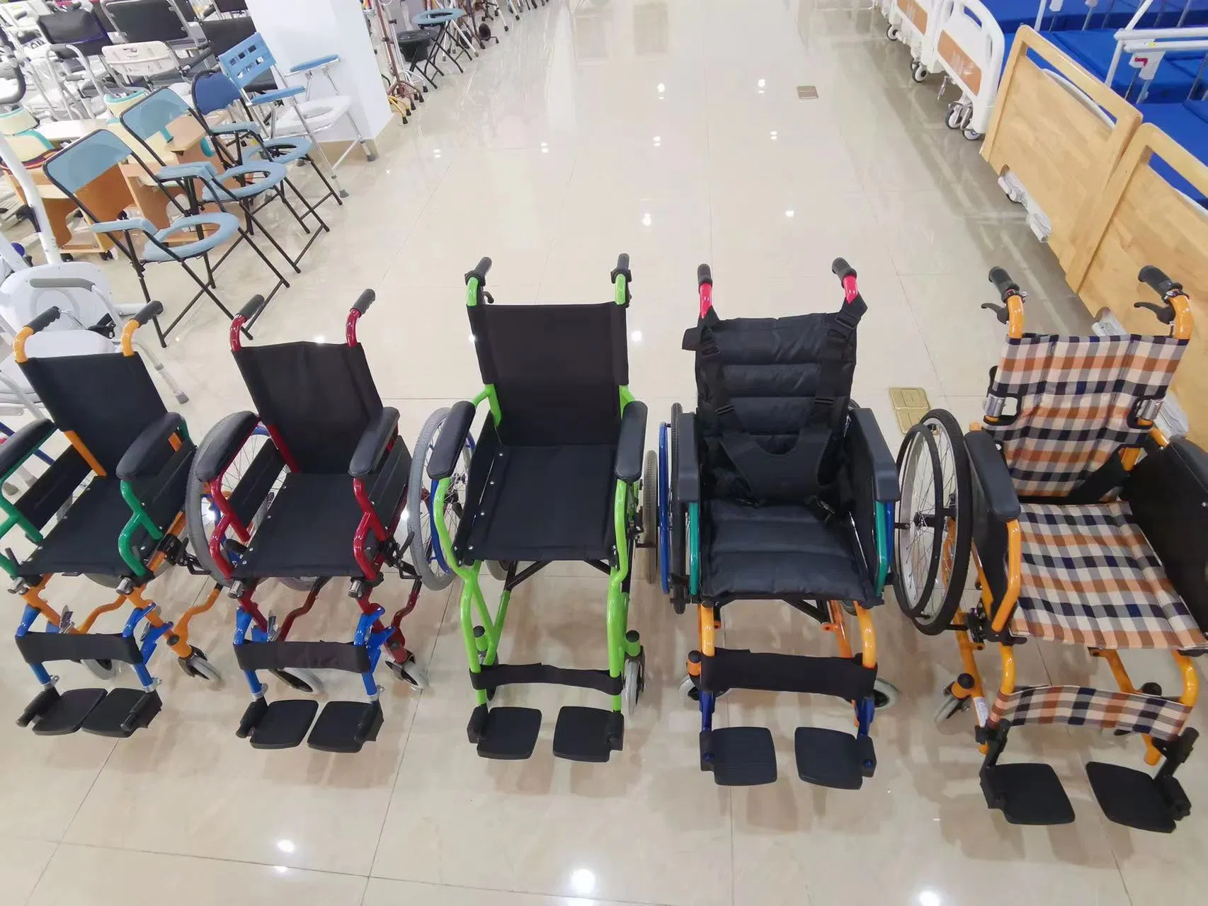 New Luxury Aluminum All Terrain off Road Foldable Portable Travel Remote Control Disabled Electric Wheel Chair for Adults Manual Medical Wheelchair