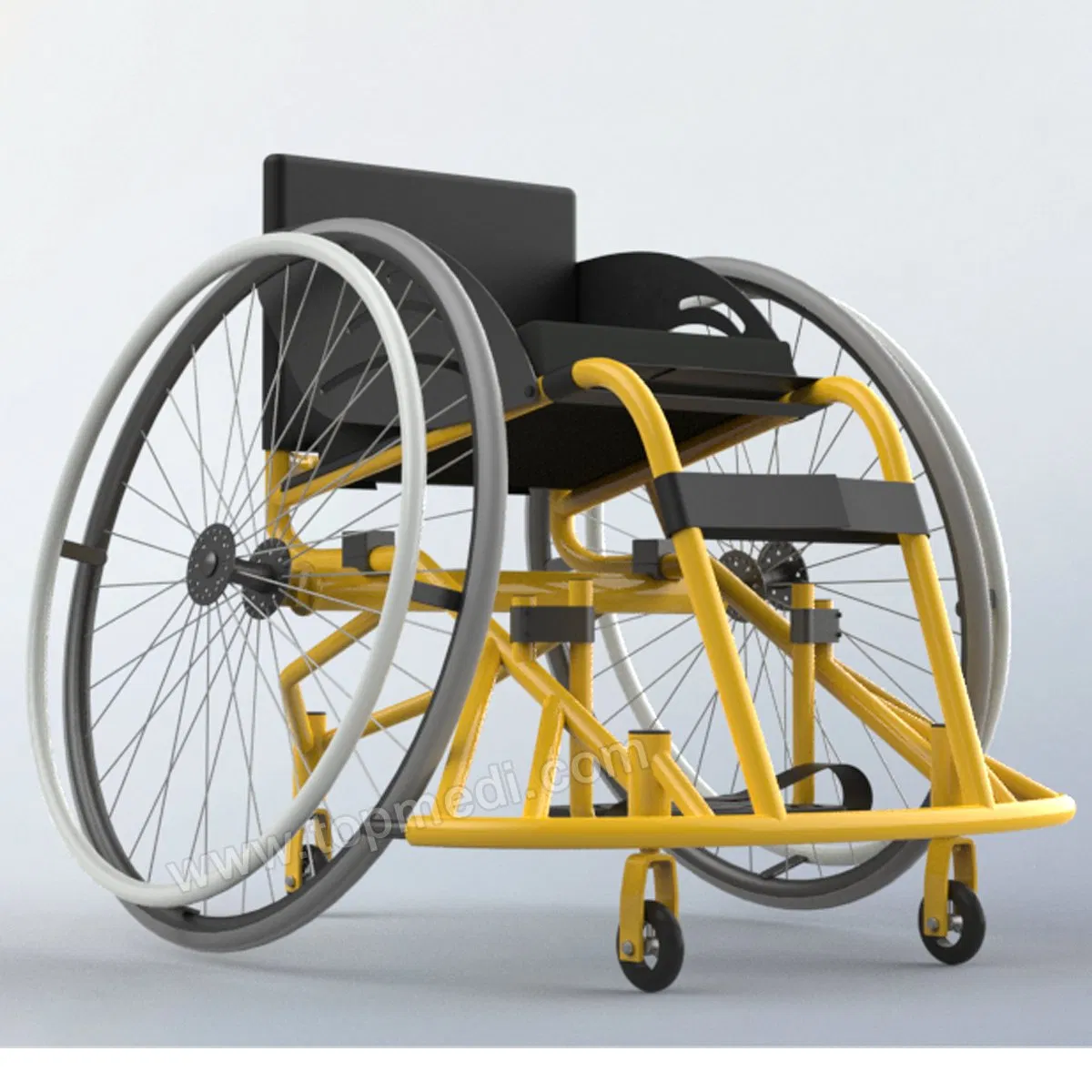 Easily Operated Handcycle Sport Basketball Forward Wheelchair