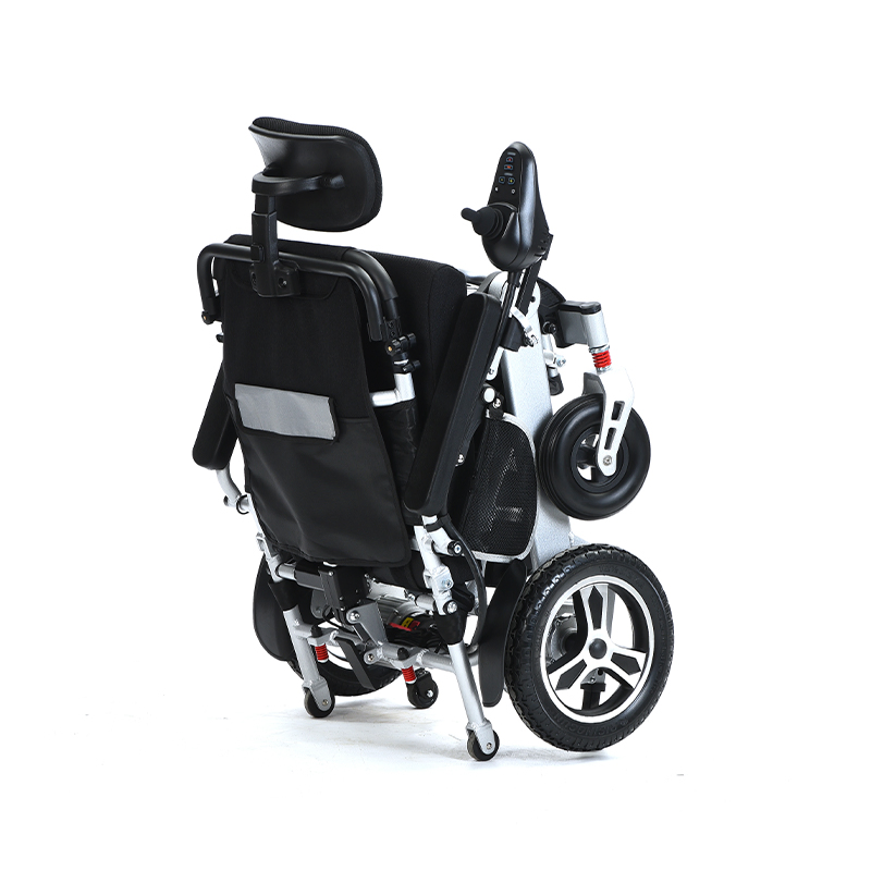 Lightweight Portable Handicapped Power Wheelchair Auto Folding Reclining Electric Wheelchair