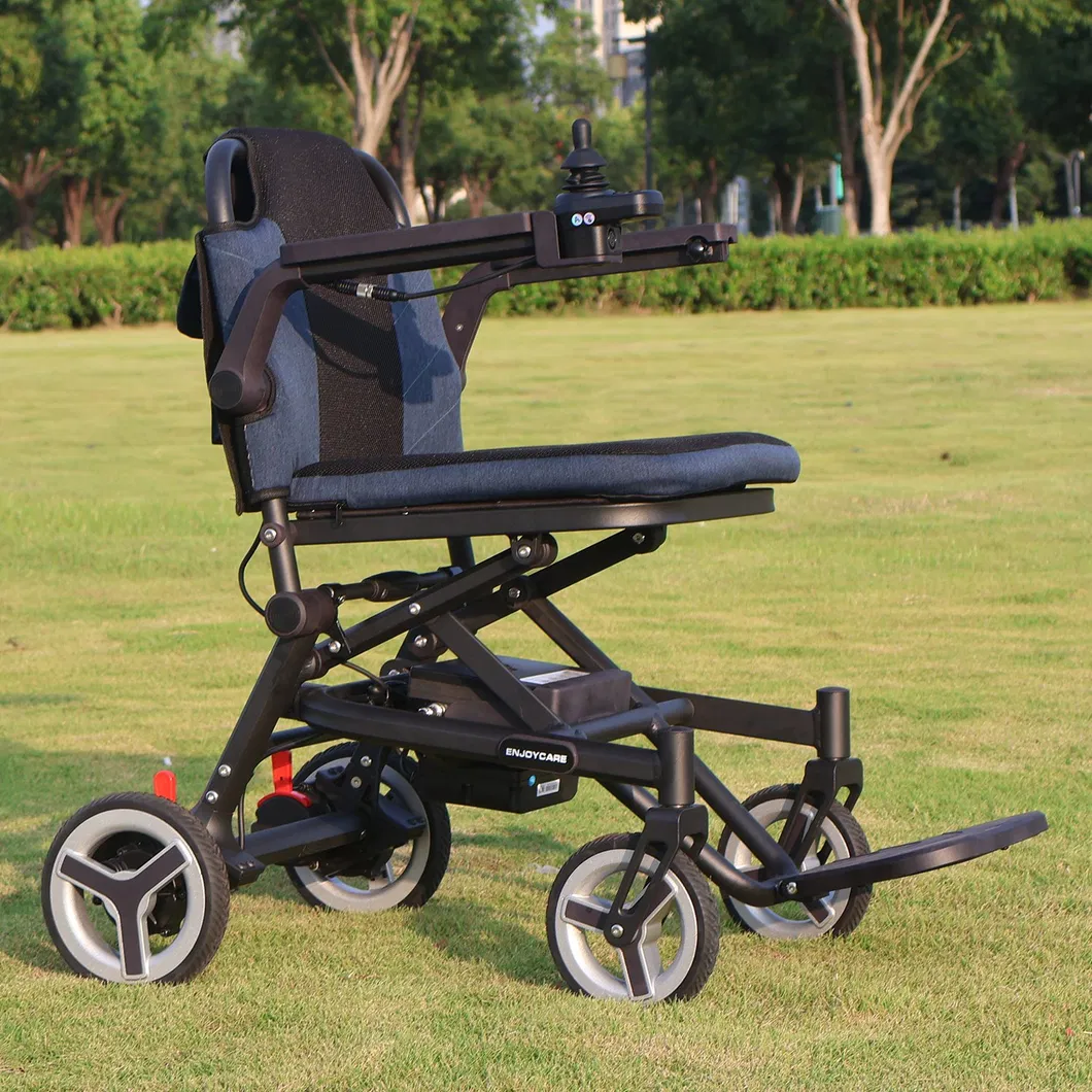 Lightweight and Foldable Wheelchair Epw63A Folded