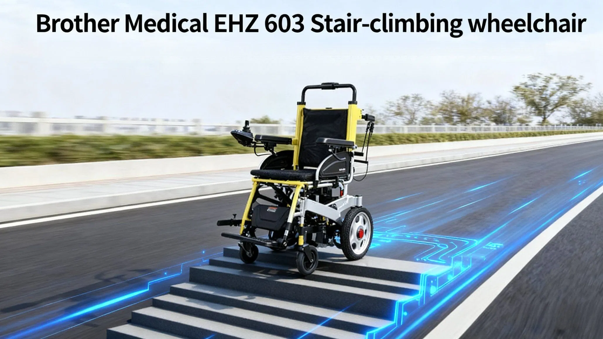 Tracked Electric Stair Climbing Wheelchair for Seniors and Disabled Use