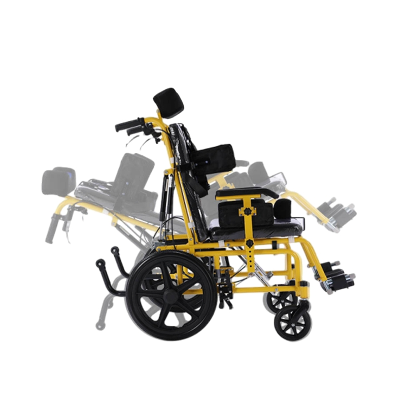 Adjustable Pediatric Cerebral Palsy Wheelchair High Back Support Foldable Mobility Chair